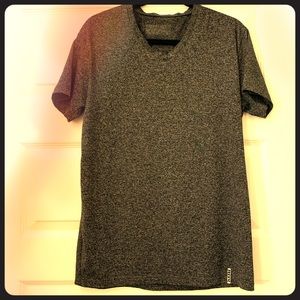 Men’s charcoal gray V neck shirt